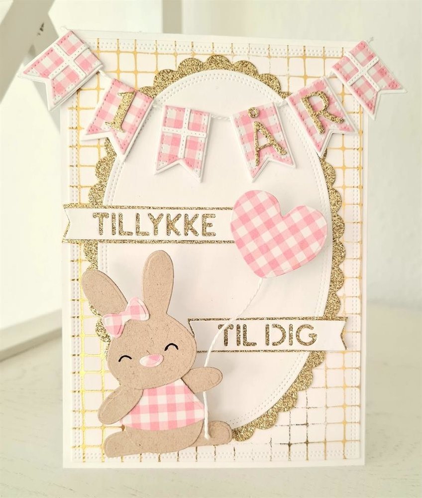 Simple and Basic Mini Flag Cutting Dies (SBD136) (OUTLET)