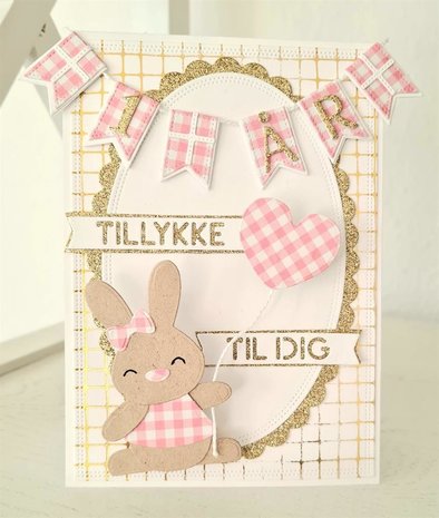 Simple and Basic Mini Flag Cutting Dies (SBD136) (OUTLET)