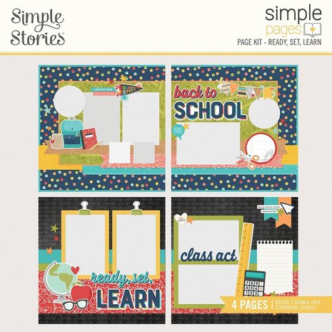 Simple Stories Simple Pages Kit Ready, Set, Learn (14928) (DISCONTINUED) Simple Stories Simple Pages Kit Ready, Set, Learn (14928) (DISCONTINUED)