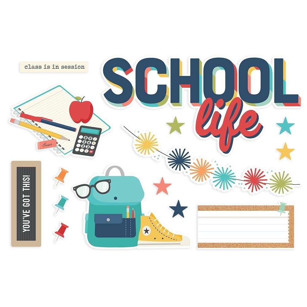 Simple Stories Simple Pages Pieces School Life (14927) (DISCONTINUED)