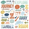 Simple Stories Safe Travels Foam Stickers (14820) (DISCONTINUED)