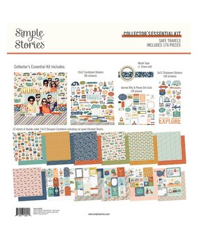 Simple Stories Safe Travels Collector's Essential Kit (14830) (DISCONTINUED)