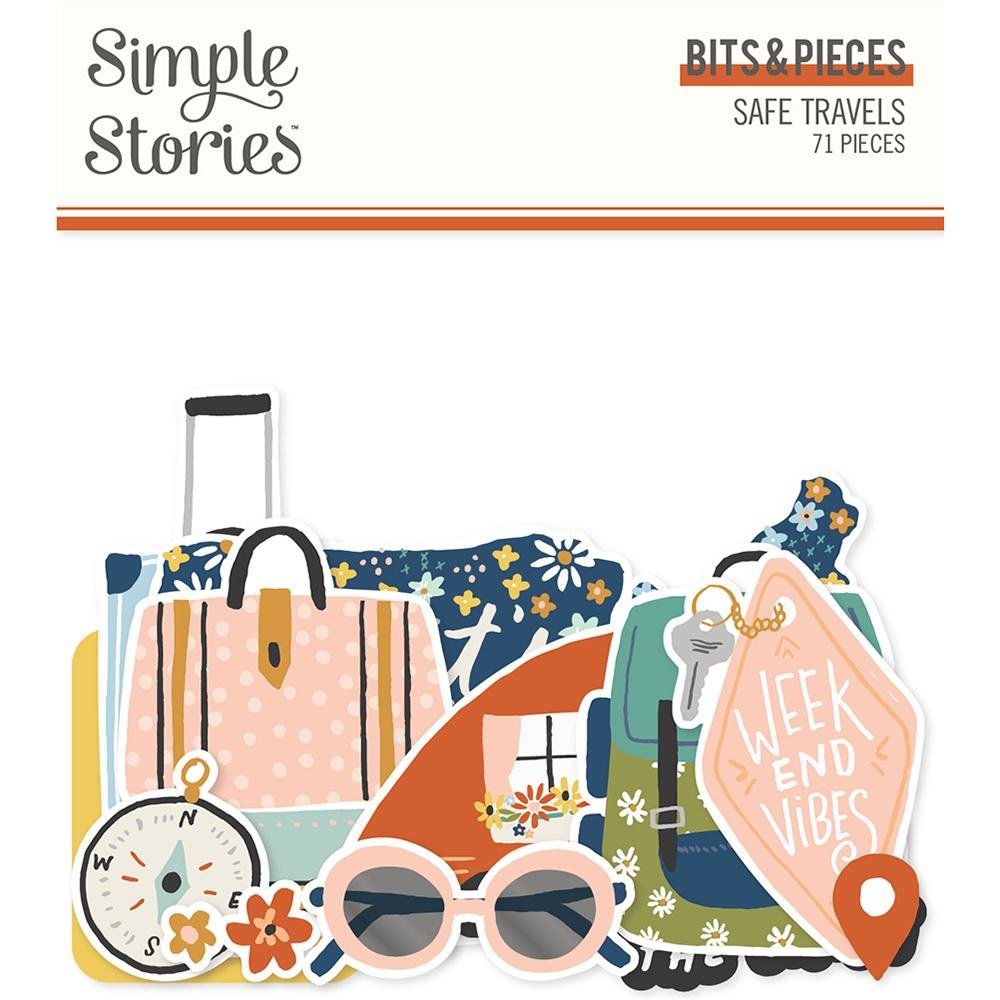 Simple Stories Safe Travels Bits & Pieces (14816) (OUTLET)