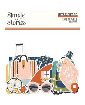 Simple Stories Safe Travels Bits & Pieces (14816) (DISCONTINUED)