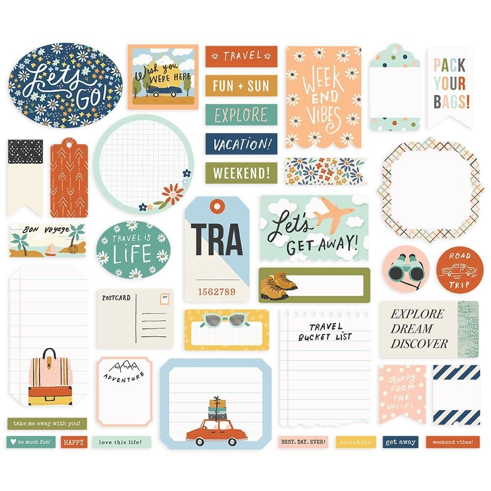 Simple Stories Safe Travels  Journal Bits (14817) (OUTLET)