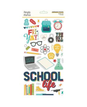 Simple Stories School Life Chipboard (14915) (DISCONTINUED)