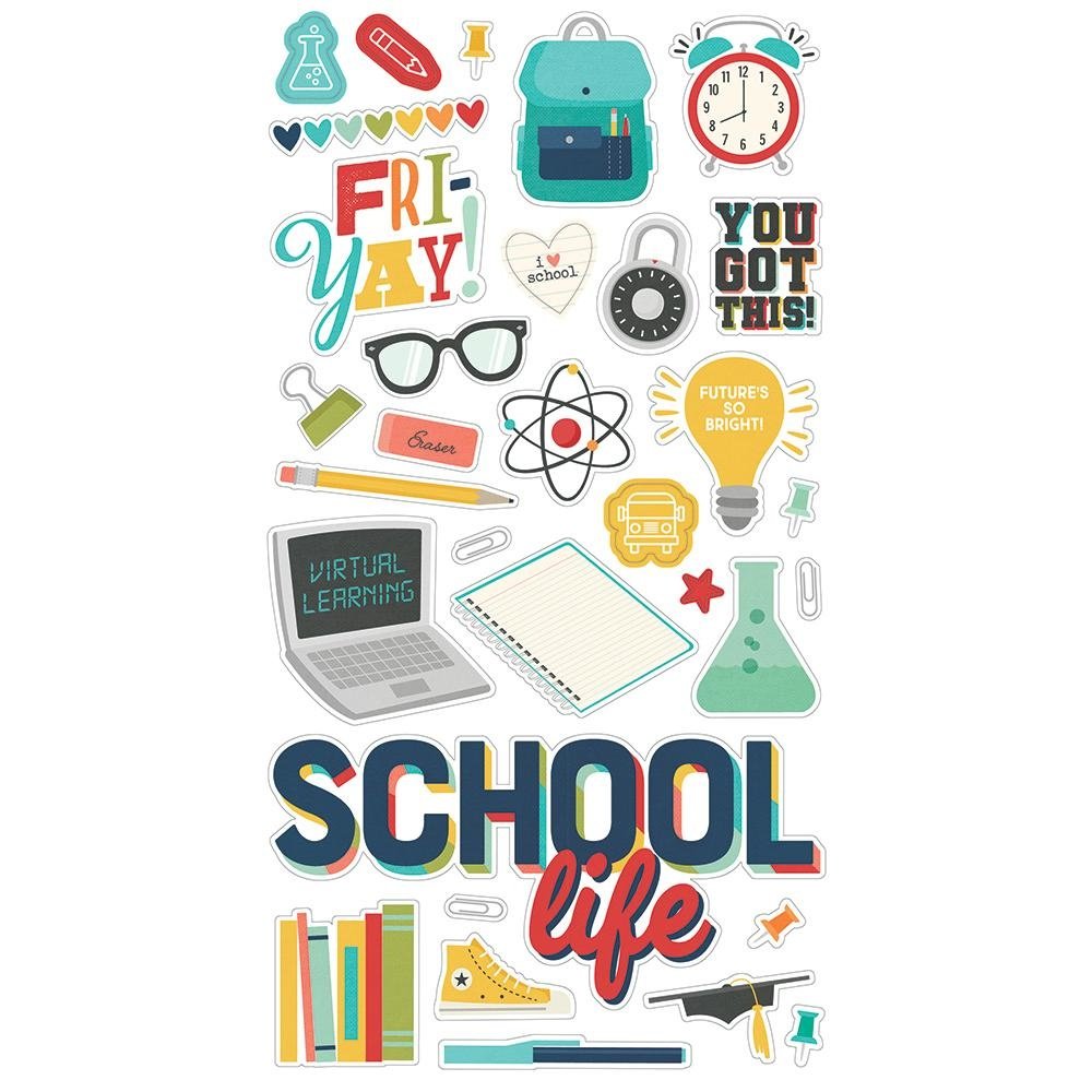 Simple Stories School Life Chipboard (14915) (OUTLET)