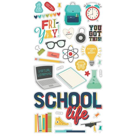 Simple Stories School Life Chipboard (14915) (OUTLET)