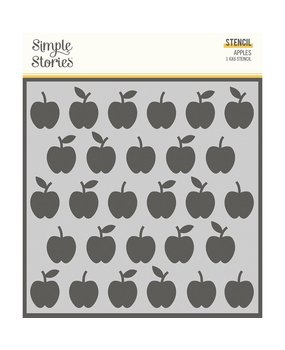 Simple Stories School Life Stencils Apples (14926) (DISCONTINUED)