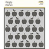 Simple Stories School Life Stencils Apples (14926) (DISCONTINUED)
