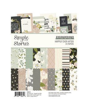 Simple Stories Happily Ever After 6x8 Inch Paper Pad (15514) (DISCONTINUED)