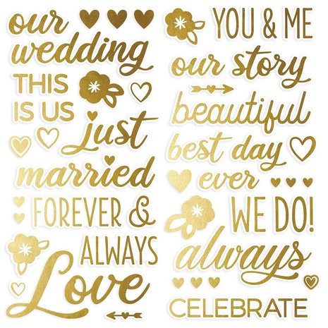 Simple Stories Happily Ever After Foam Stickers (15520) (DISCONTINUED)