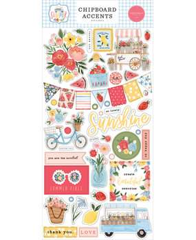 Carta Bella Summer Chipboard Accents (CBS113021) (OUTLET)