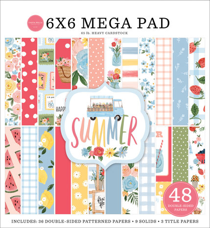 Carta Bella Summer 6x6 Inch Cardmakers Mega Pad (CBS133031) (OUTLET)