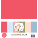 Carta Bella Summer 12x12 Inch Coordinating Solids Paper Pack (CBS133015) (OUTLET)