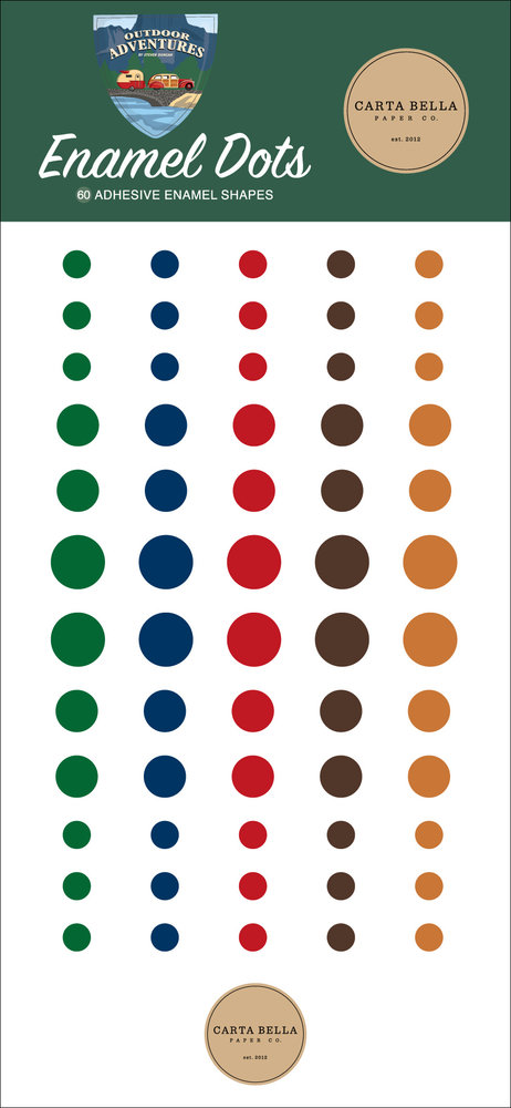 Carta Bella Outdoor Adventures Enamel Dots (CBOA134028) (OUTLET)