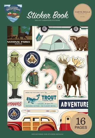 Carta Bella Outdoor Adventures Sticker Book (CBOA134029) (OUTLET)