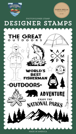 Carta Bella The Great Outdoors Clear Stamps (CBOA134040) (OUTLET) Carta Bella The Great Outdoors Clear Stamps (CBOA134040) (OUTLET)