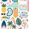 Echo Park Pool Party Chipboard Accents (POP240021) (DISCONTINUED)