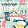 Echo Park Pool Party Frames & Tags (POP240025) (OUTLET)