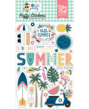 Echo Park Pool Party Puffy Stickers (POP240066) (DISCONTINUED)