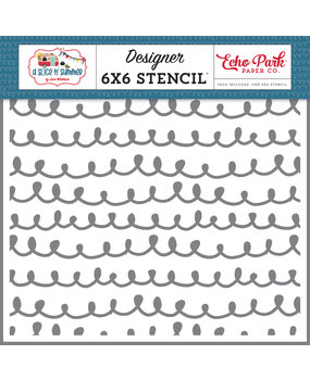 Echo Park Sweet Loops Stencil (SOS241034) (DISCONTINUED)