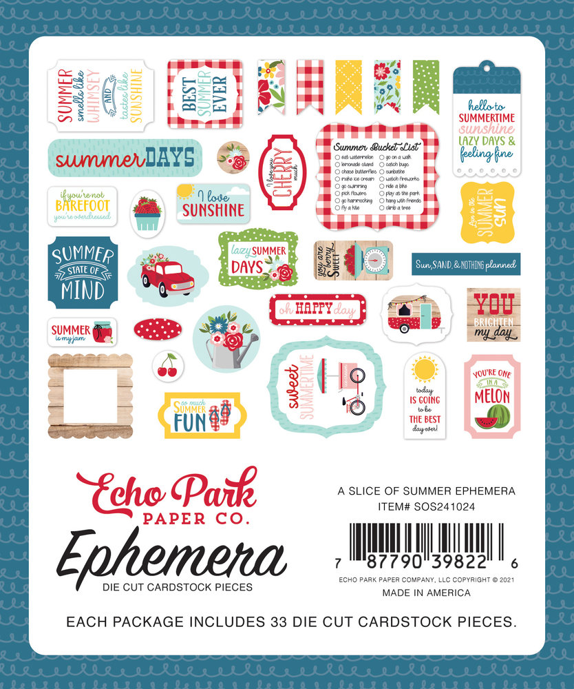 Echo Park A Slice Of Summer Ephemera (SOS241024) (DISCONTINUED) Echo Park A Slice Of Summer Ephemera (SOS241024) (DISCONTINUED)