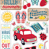 Echo Park A Slice Of Summer Puffy Stickers (SOS241066) (DISCONTINUED)