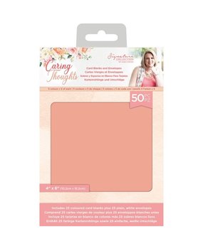 Crafter's Companion Caring Thoughts 4x6 Inch Card Blanks and Envelopes (S-CT-CB-EN-4X6) (OUTLET)