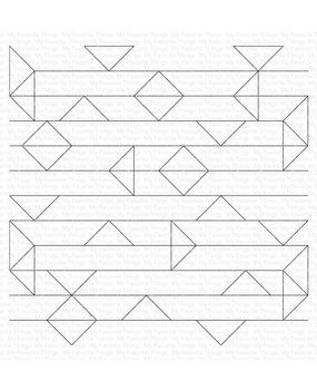 My Favorite Things Abstract Triangle Background Rubber Stamps (BG-141) (OUTLET)