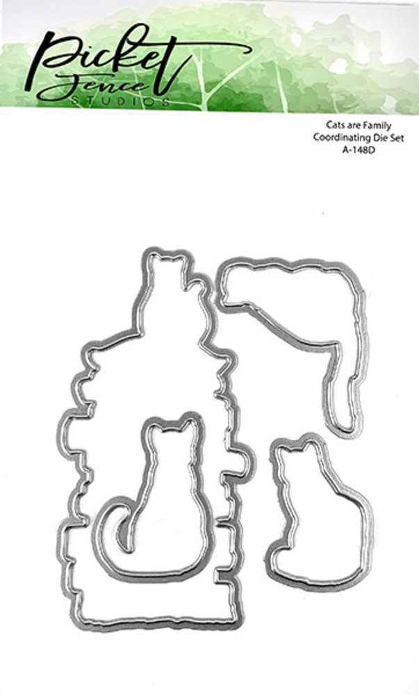 Picket Fence Studios Cats Are Family 4x6 Inch Dies (A-148D) (OUTLET) Picket Fence Studios Cats Are Family 4x6 Inch Dies (A-148D) (OUTLET)