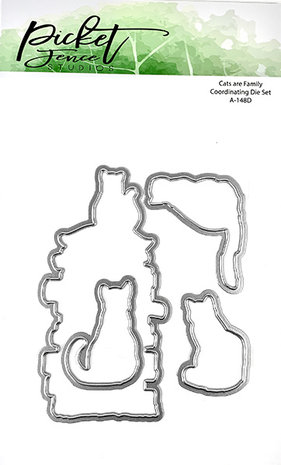 Picket Fence Studios Cats Are Family 4x6 Inch Dies (A-148D) (OUTLET) Picket Fence Studios Cats Are Family 4x6 Inch Dies (A-148D) (OUTLET)