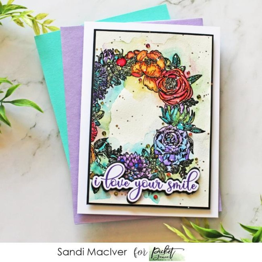 Picket Fence Studios Fancy Daily Sentiments 4x6 Inch Clear Stamps (S-180) (OUTLET)