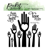 Picket Fence Studios From My Heart 4x4 Inch Clear Stamps (BB-164) (OUTLET)