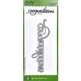 Picket Fence Studios Slim Line Congratulations Word 4x10 Inch Dies (SDCS-116) (OUTLET)