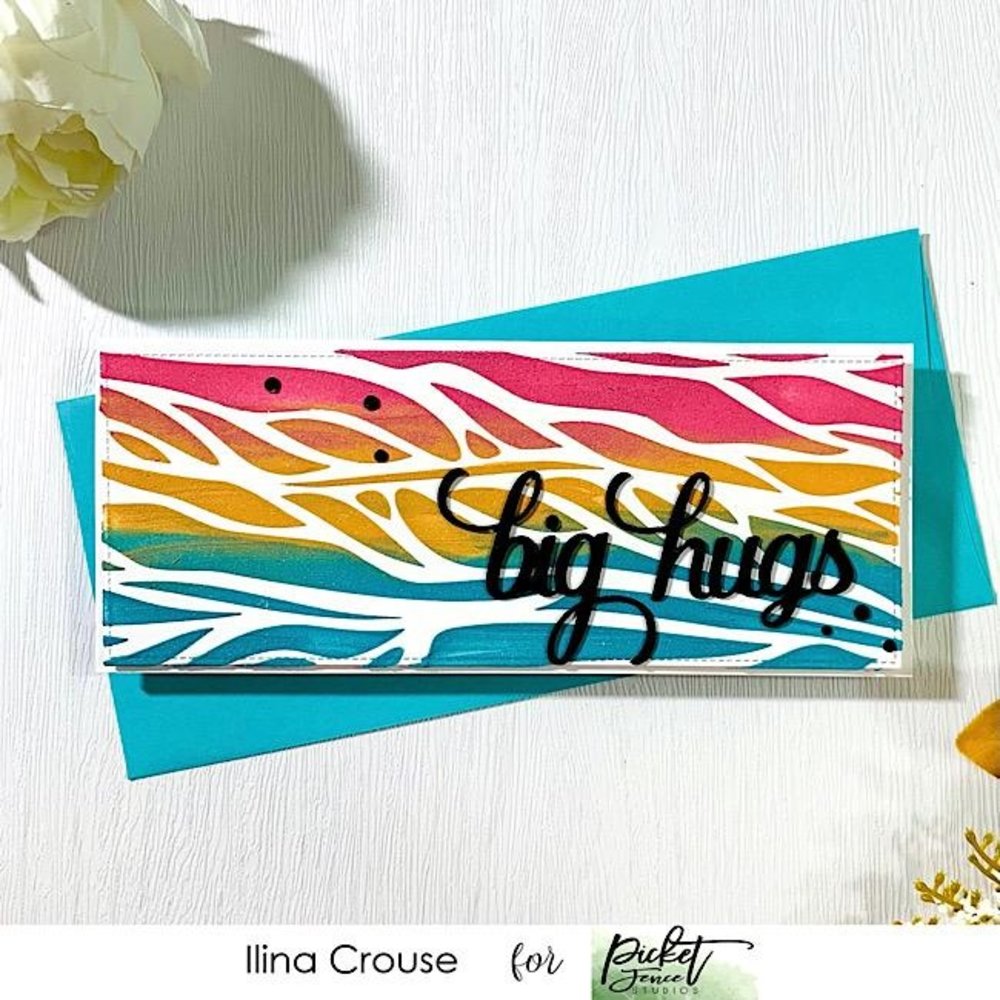 Picket Fence Studios Slim Line Big Happy Hugs Word 4x10 Inch Dies (SDCS-120) (OUTLET) Picket Fence Studios Slim Line Big Happy Hugs Word 4x10 Inch Dies (SDCS-120) (OUTLET)