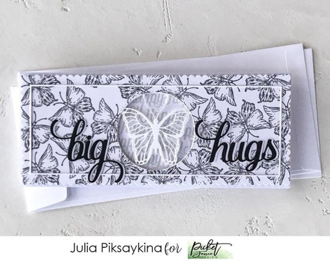 Picket Fence Studios Slim Line Big Happy Hugs Word 4x10 Inch Dies (SDCS-120) (OUTLET) Picket Fence Studios Slim Line Big Happy Hugs Word 4x10 Inch Dies (SDCS-120) (OUTLET)