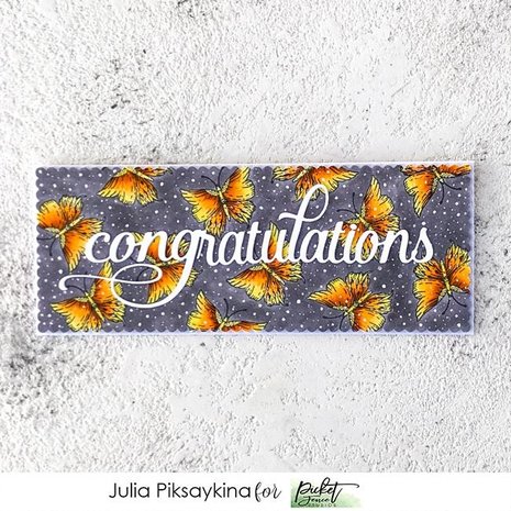 Picket Fence Studios Slim Line Congratulations Word 4x10 Inch Dies (SDCS-116) (OUTLET) Picket Fence Studios Slim Line Congratulations Word 4x10 Inch Dies (SDCS-116) (OUTLET)