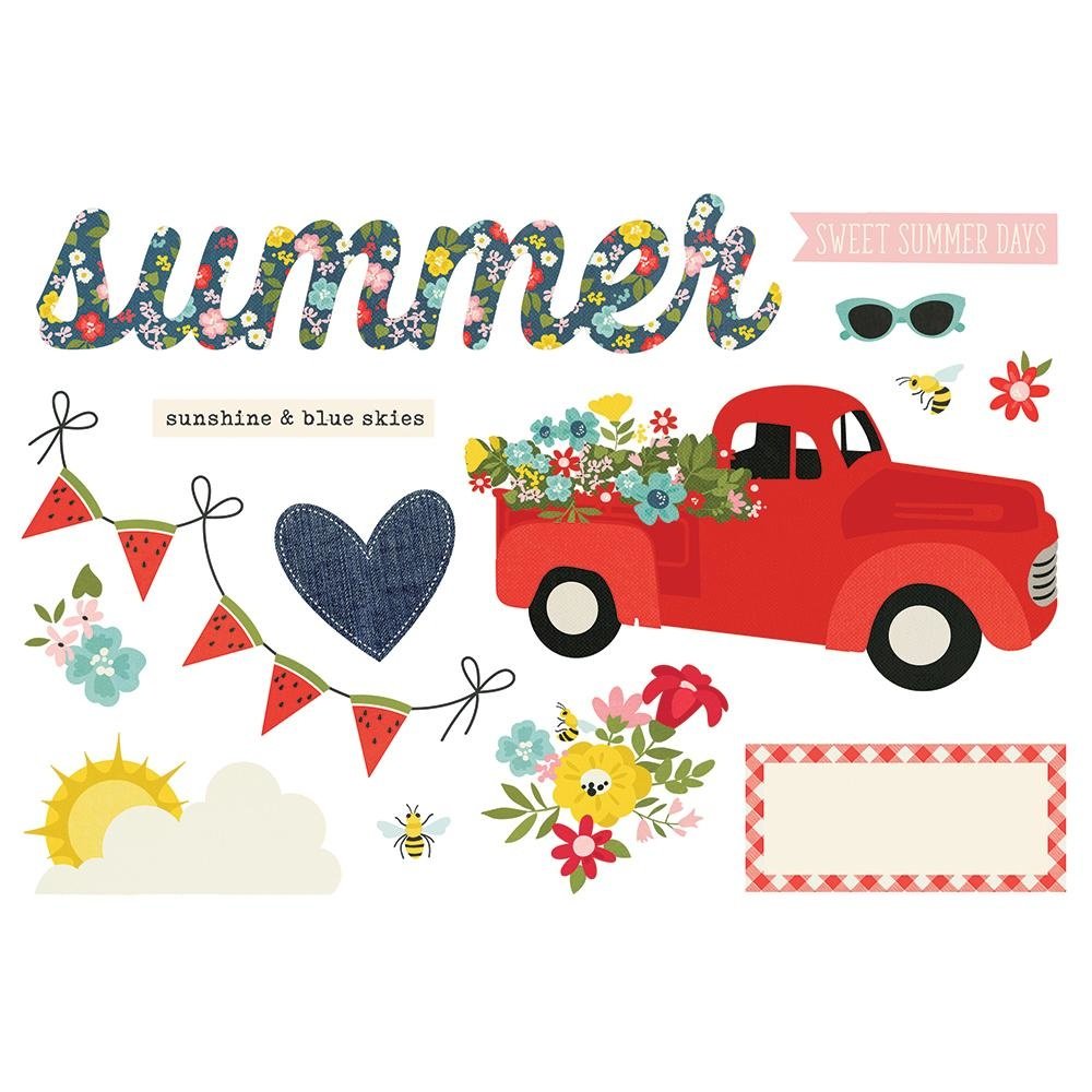 Simple Stories Simple Pages Pieces Summer (15901) (DISCONTINUED)