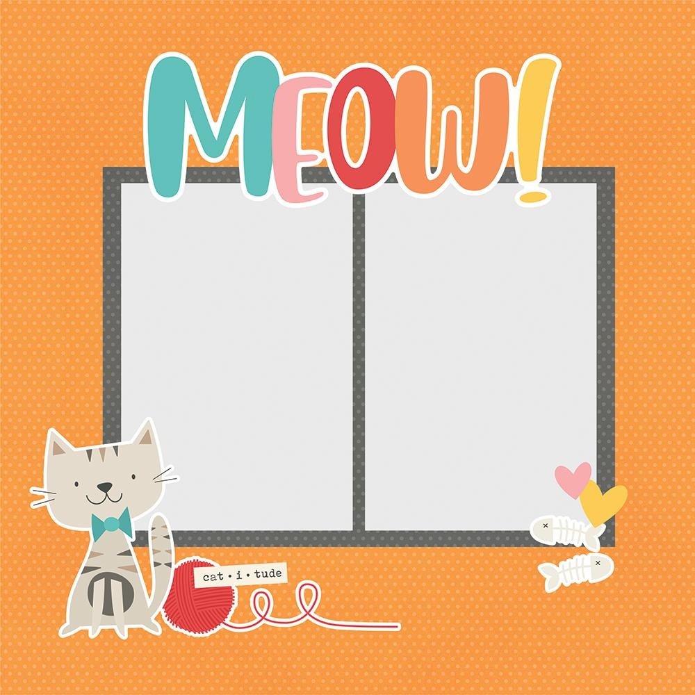 Simple Stories Simple Pages Pieces Meow (15929) (DISCONTINUED)