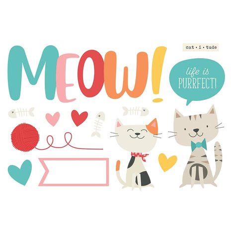 Simple Stories Simple Pages Pieces Meow (15929) (DISCONTINUED)