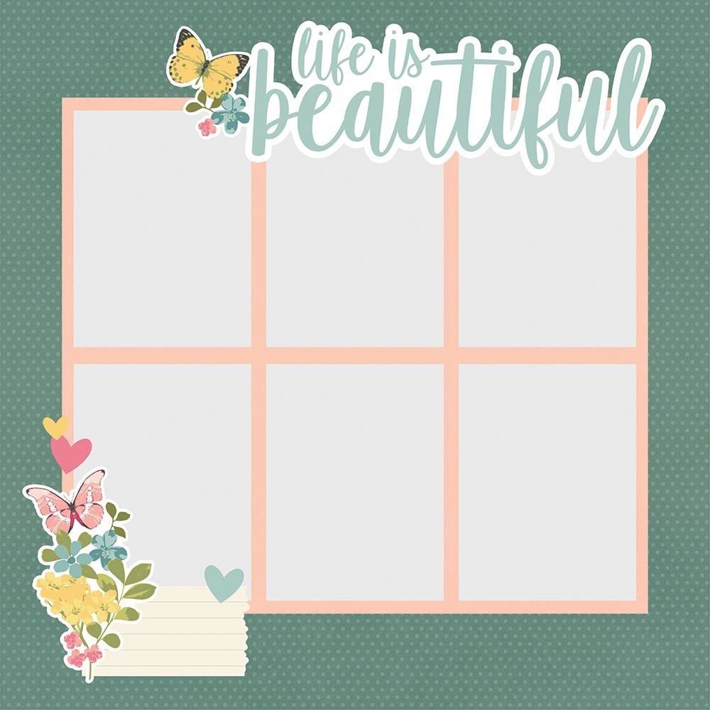 Simple Stories Simple Pages Pieces Life is Beautiful (15927) (DISCONTINUED)