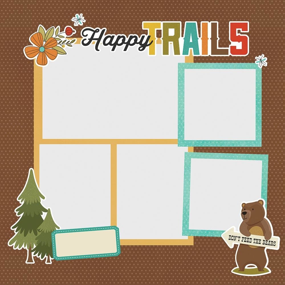Simple Stories Simple Pages Pieces Happy Trails (15923) (DISCONTINUED)