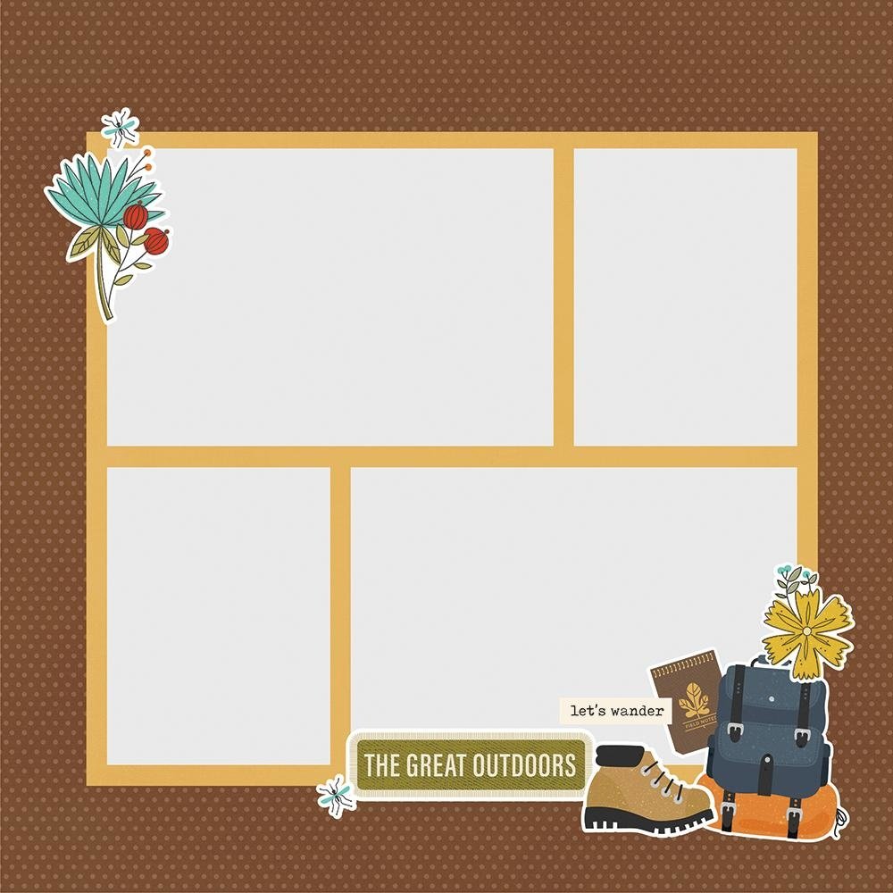 Simple Stories Simple Pages Pieces Happy Trails (15923) (DISCONTINUED)