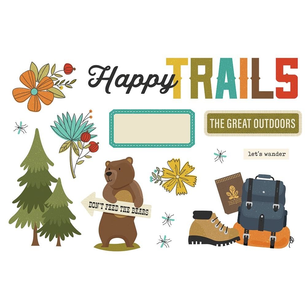 Simple Stories Simple Pages Pieces Happy Trails (15923) (DISCONTINUED)