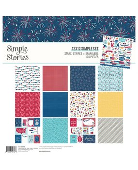 Simple Stories Stars, Stripes + Sparklers Collection Kit (15300) (DISCONTINUED)
