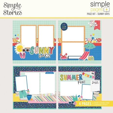 Simple Stories Simple Pages Kit Sunny Days (15127) (DISCONTINUED) Simple Stories Simple Pages Kit Sunny Days (15127) (DISCONTINUED)