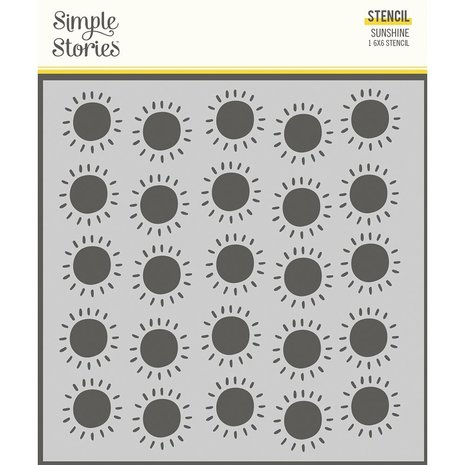 Simple Stories Sunkissed Stencil Sunshine (15125) (DISCONTINUED)
