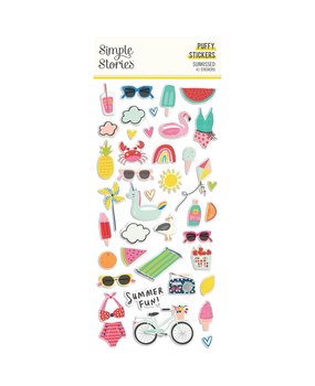 Simple Stories Sunkissed Puffy Stickers (15120) (OUTLET)