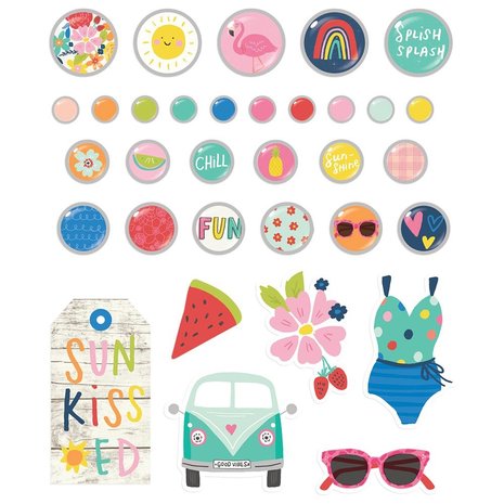 Simple Stories Sunkissed Decorative Brads (15121) (OUTLET)